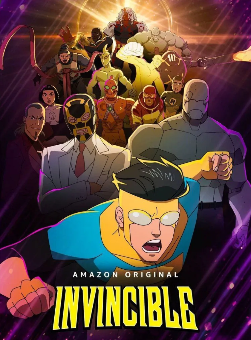 Invincible S1 (2023) {Hindi + English} Dual Audio Animated Complete Web Series HEVC ESub poster
