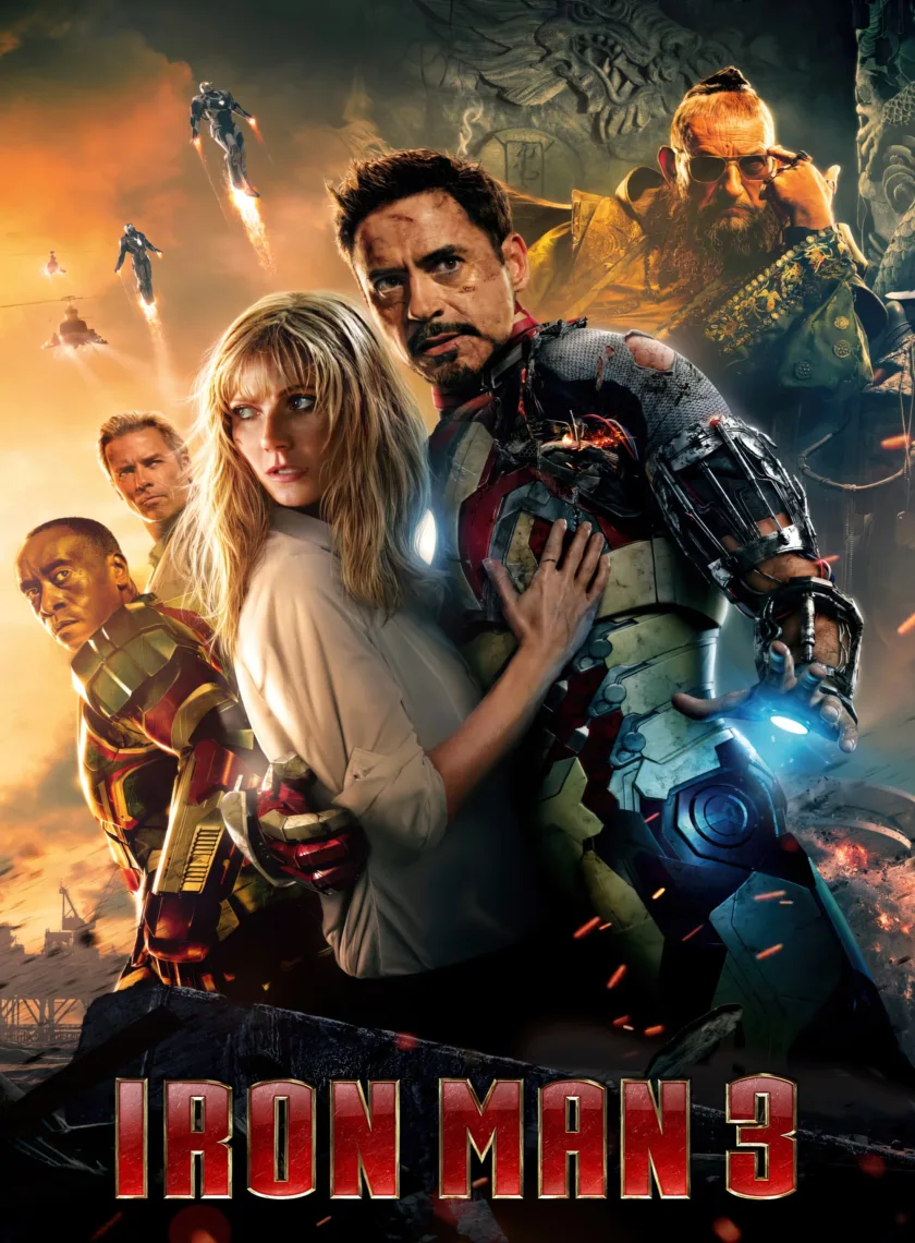 Iron Man 3 (2013) (Hindi + English) Dual Audio MCU Movie BluRay HD ESub poster