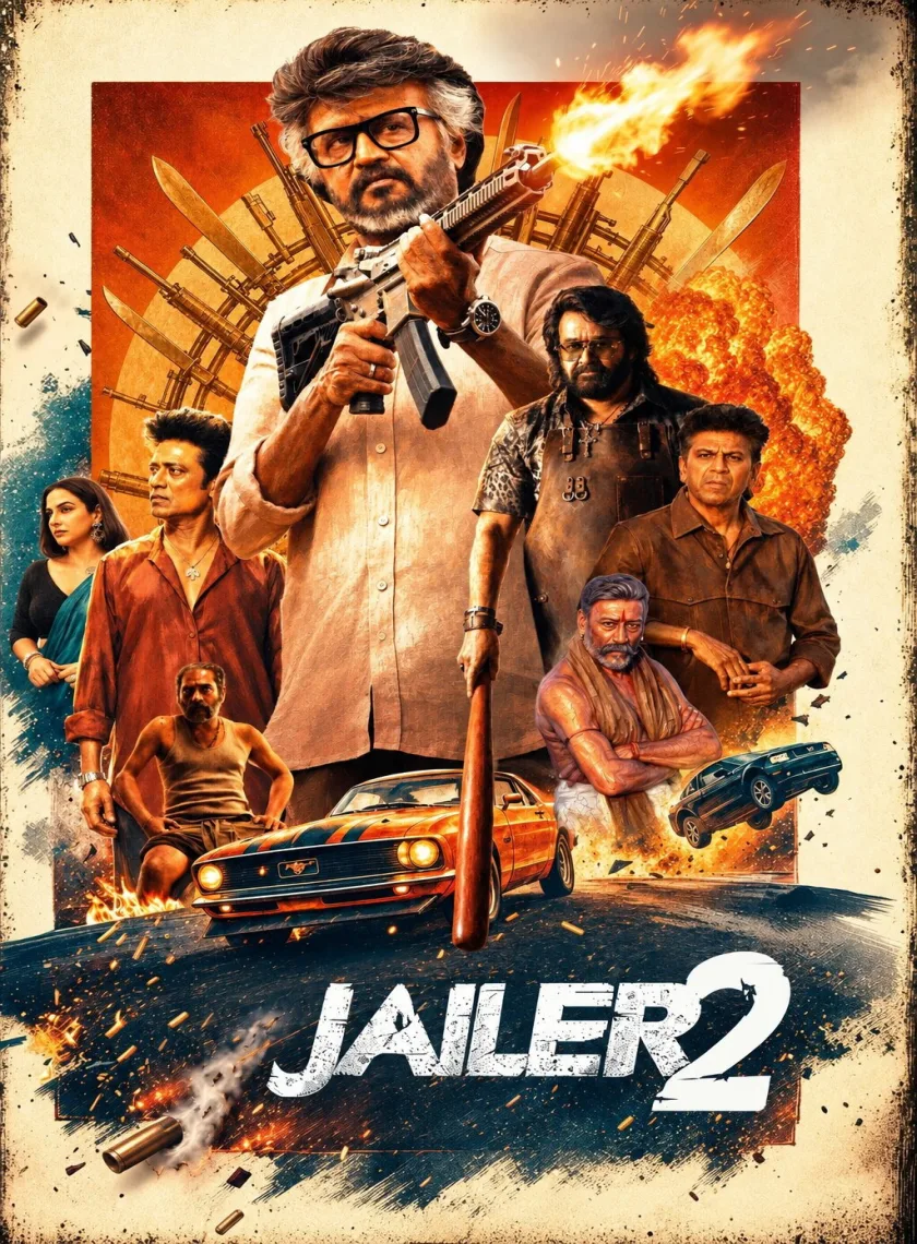 Jailer 2 (2026) South Hindi Dubbed Movie HQCam poster