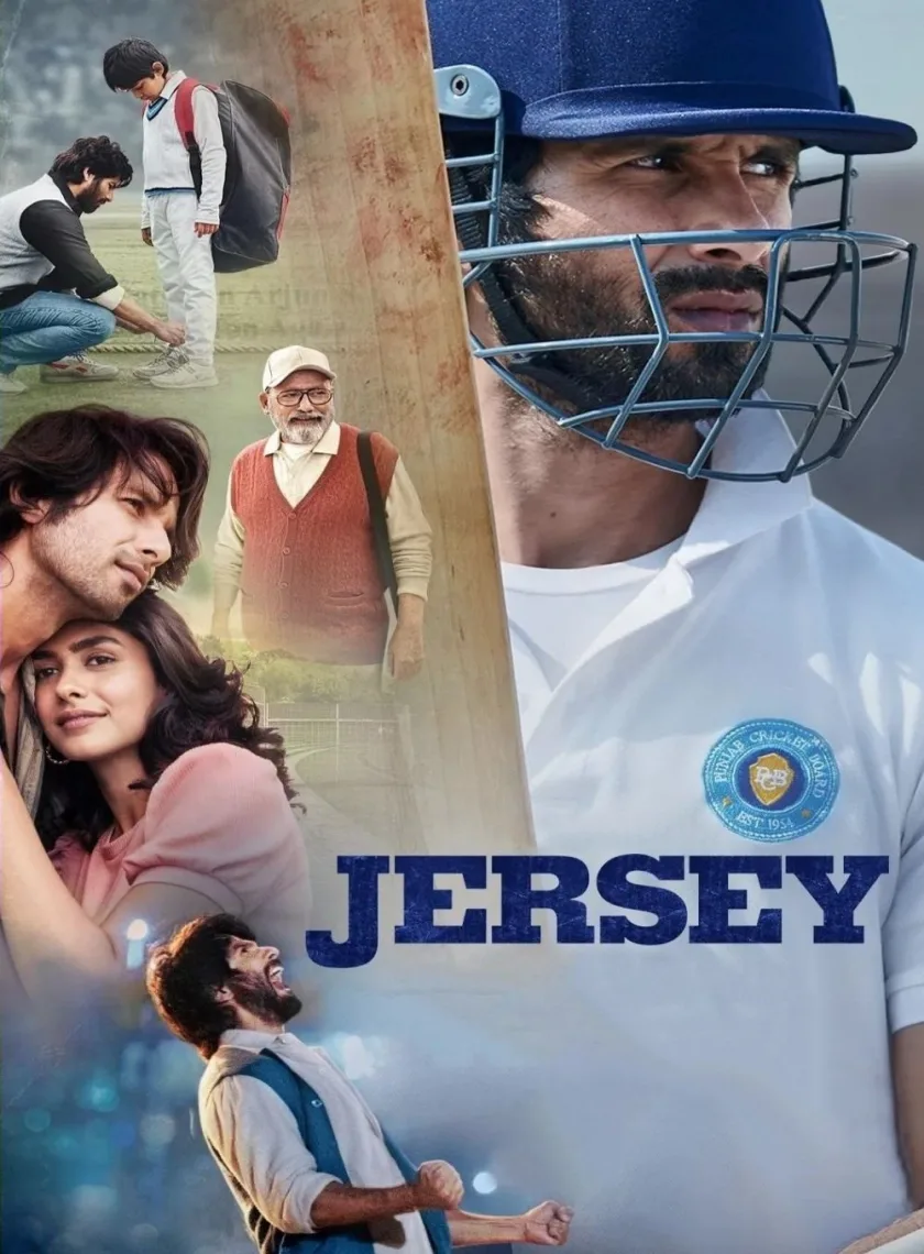 Jersey (2022) Bollywood Hindi Movie HD ESub poster