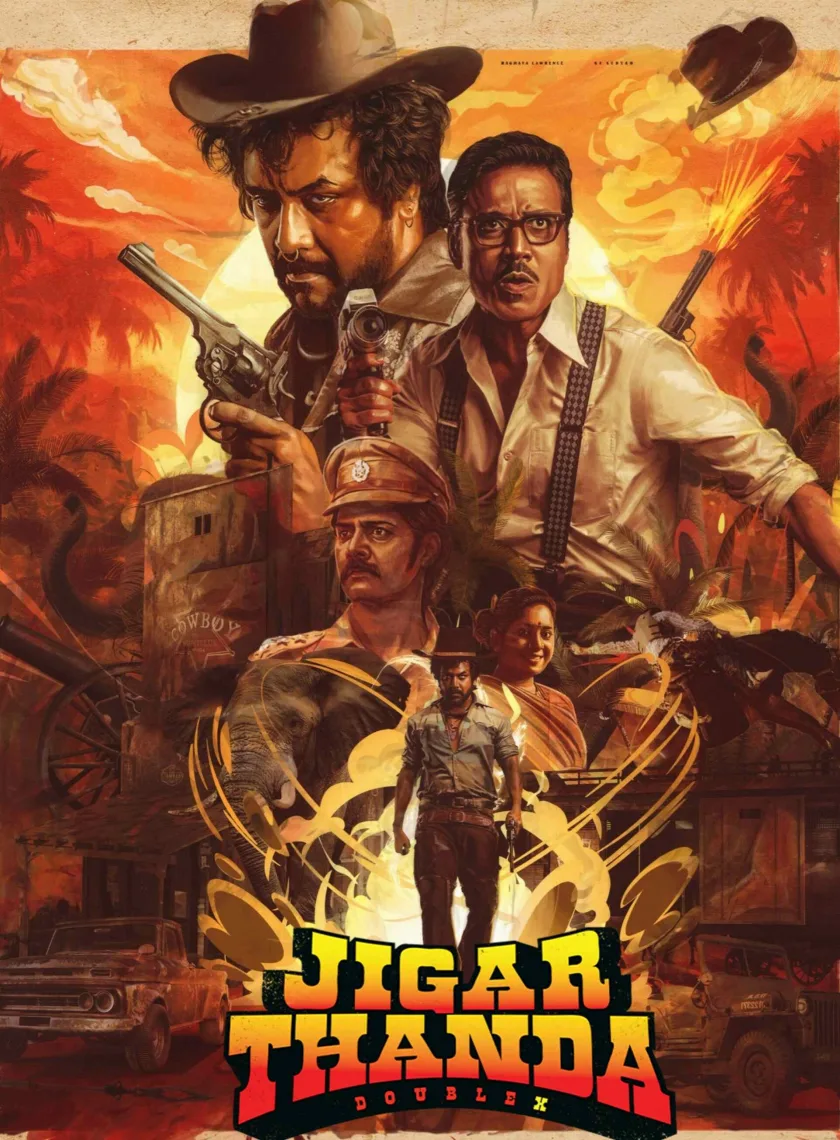 Jigarthanda DoubleX (2023) (Hindi + Tamil) Dual Audio UnCut South Movie HD ESub poster