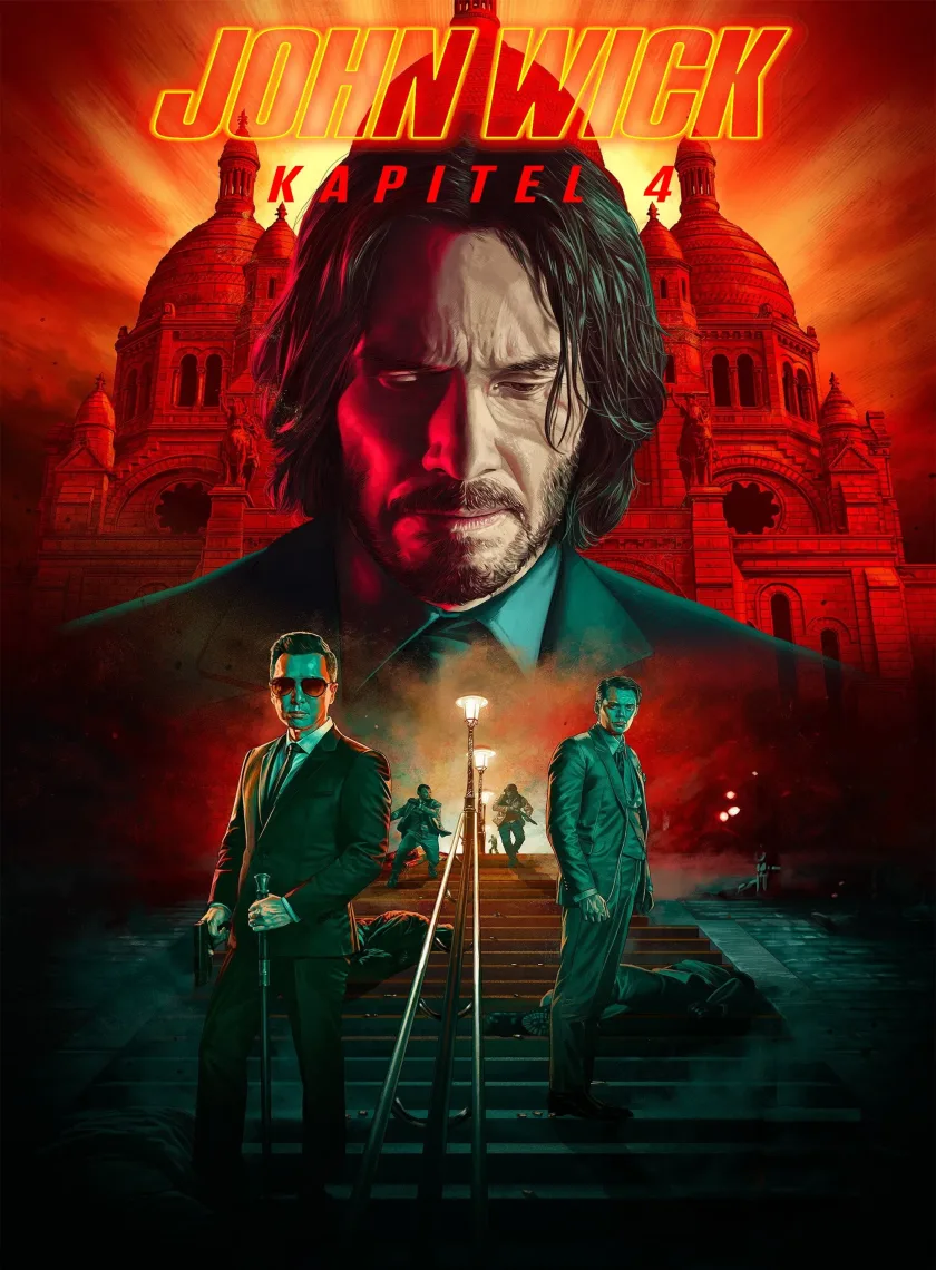 John Wick - Chapter 4 (2023) (Hindi + English) Dual Audio Hollywood Movie BluRay HD ESub poster