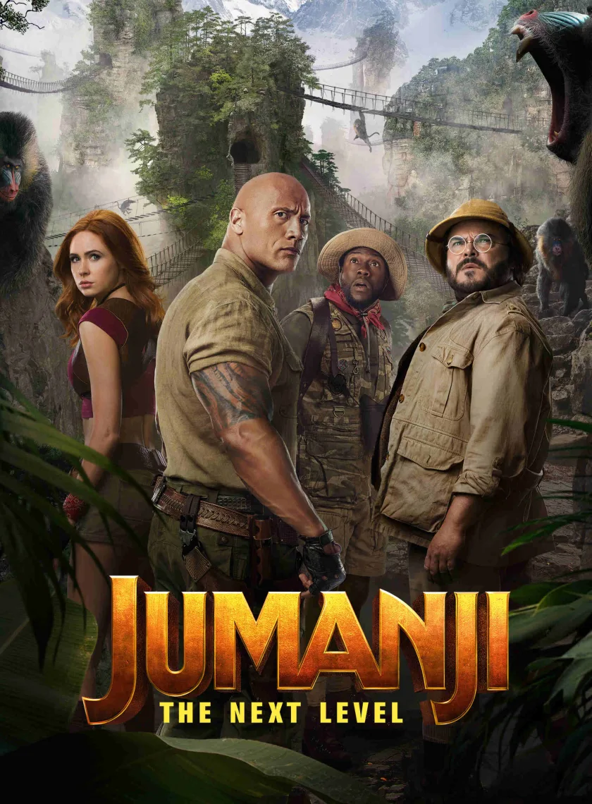 Jumanji The Next Level (2019) (Hindi + English) Dual Audio Hollywood Movie BluRay HD ESub poster