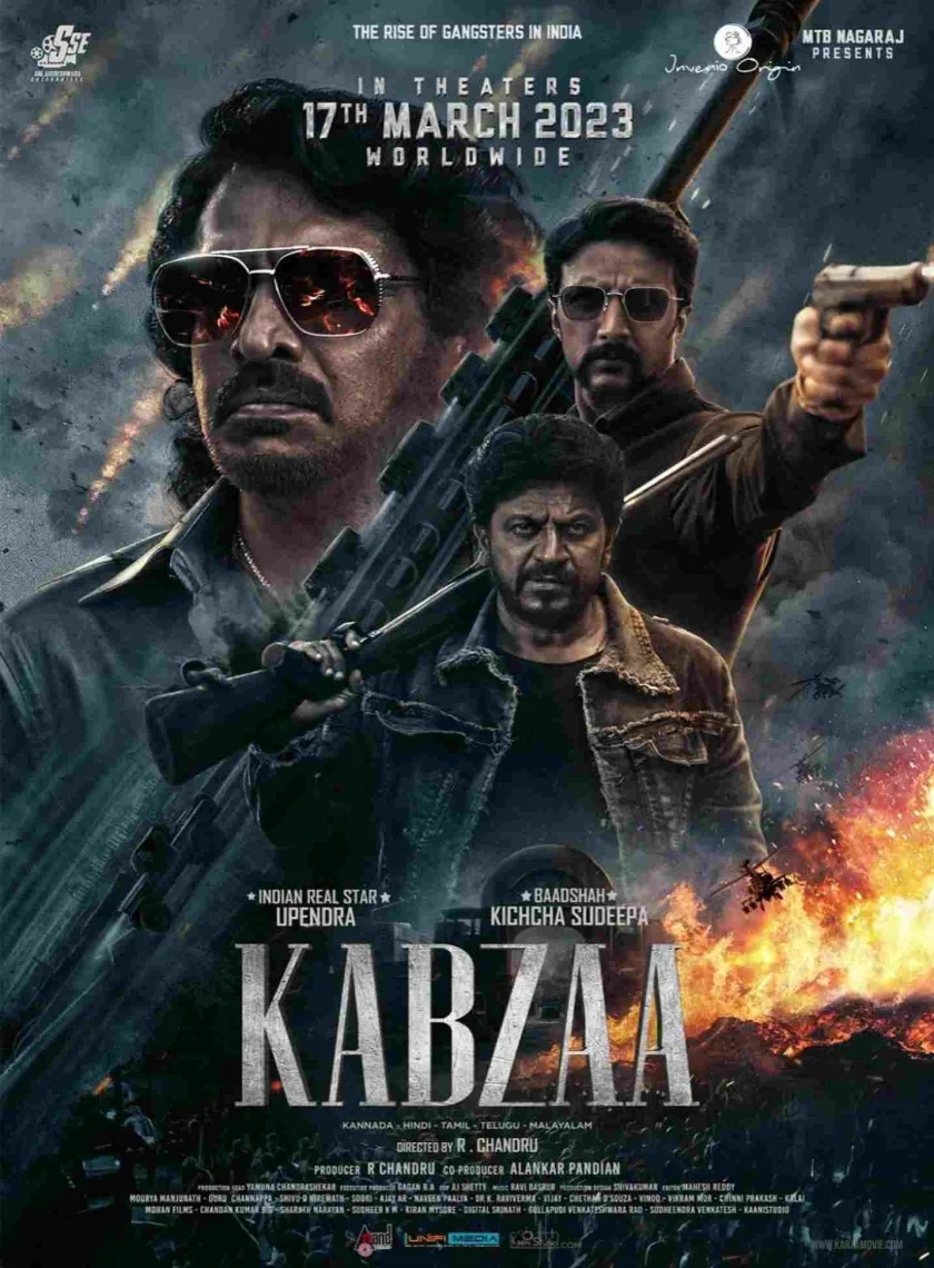 Kabzaa (2023) South Hindi Dubbed UnCut Full Movie HD ESub poster
