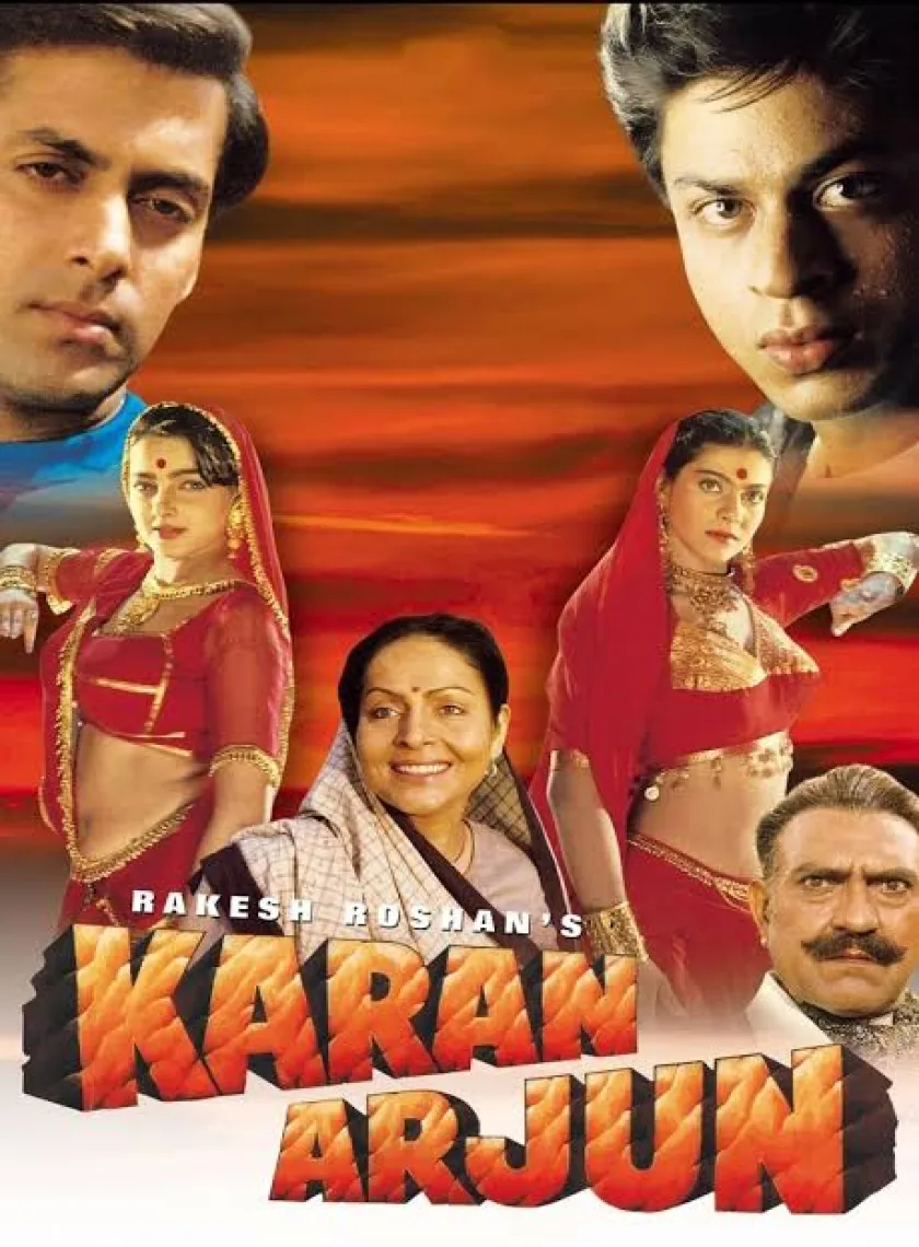 Karan Arjun (1995) Bollywood Hindi Full Movie Webdl poster