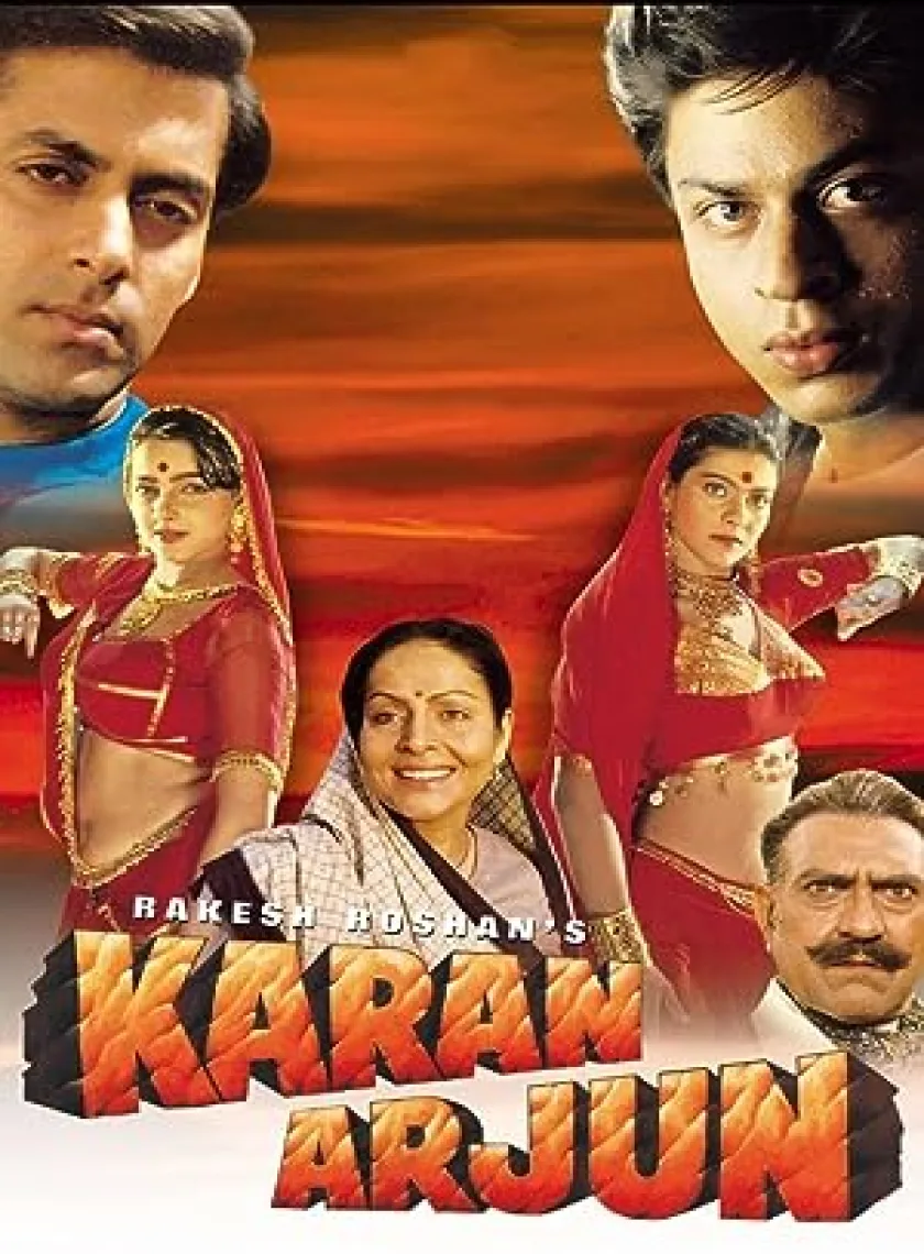 Karan Arjun (1995) Bollywood Hindi Movie HD ESub poster