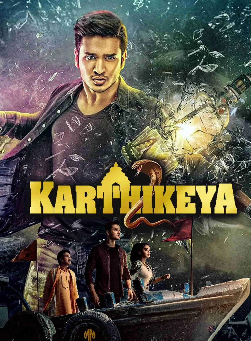 Karthikeya 2 (2022) (Hindi + Telugu) Dual Audio UnCut South Movie HD ESub poster