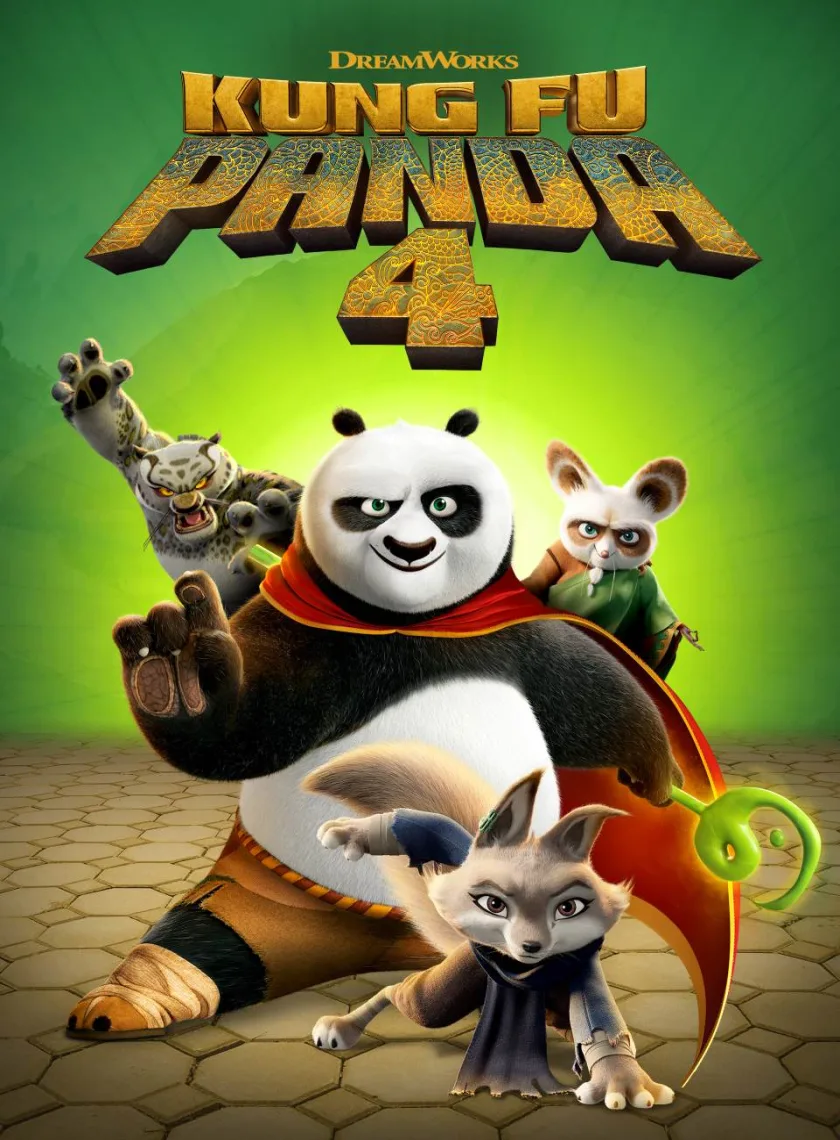 Kung Fu Panda 4 (2024) {Hindi + English} Dual Audio Animated Movie HD ESub poster