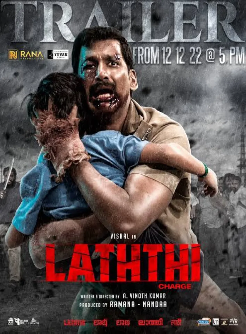 Laththi (2023) South Hindi Dubbed UnCut {Hindi + Tamil} Full Movie HD ESub poster