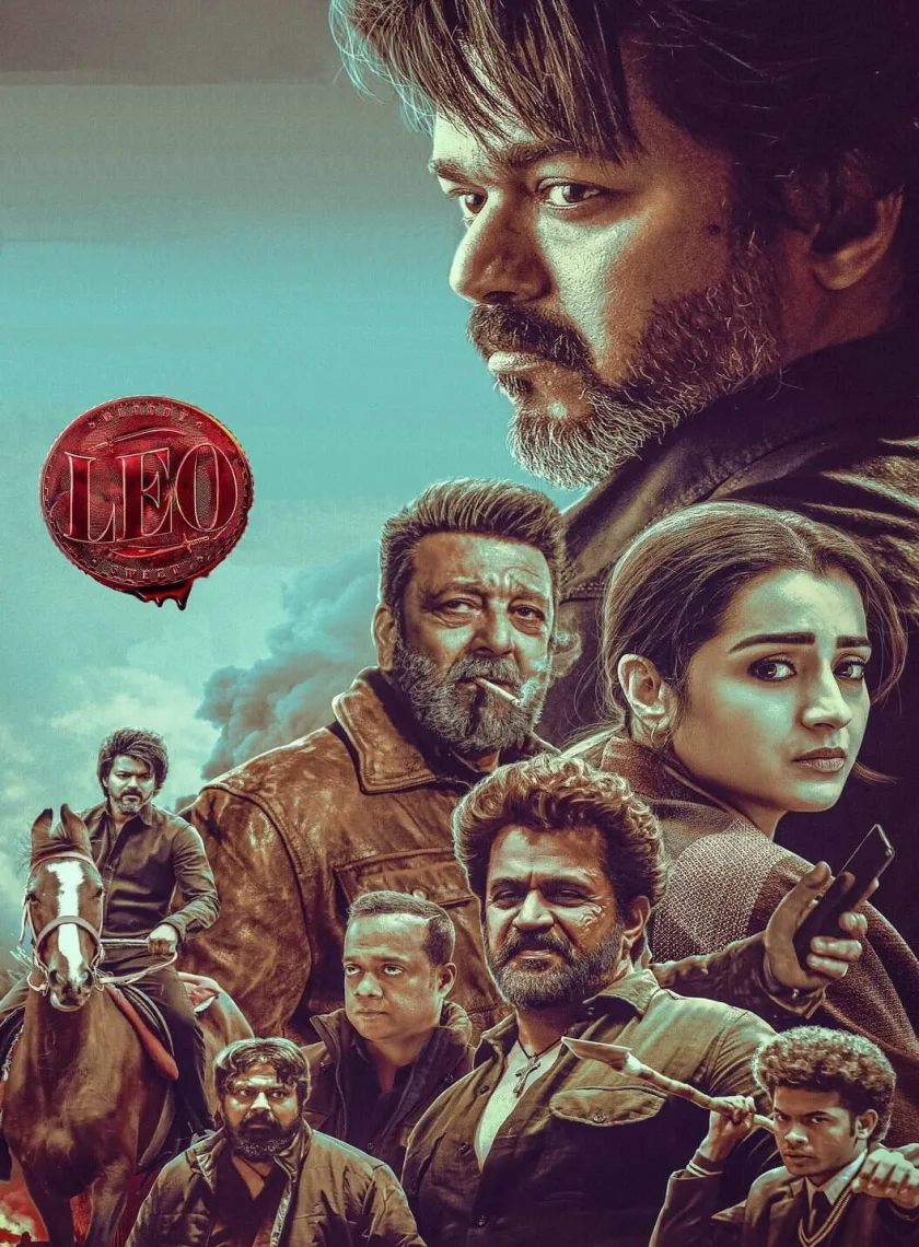 Leo (2023) (Hindi + Tamil) Dual Audio UnCut South Movie HD ESub poster