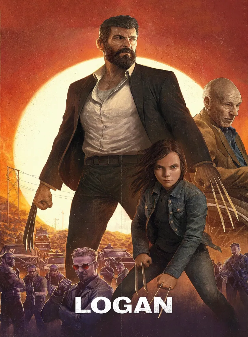 Logan (2017) (Hindi + English) Dual Audio Hollywood Movie BluRay HD ESub poster