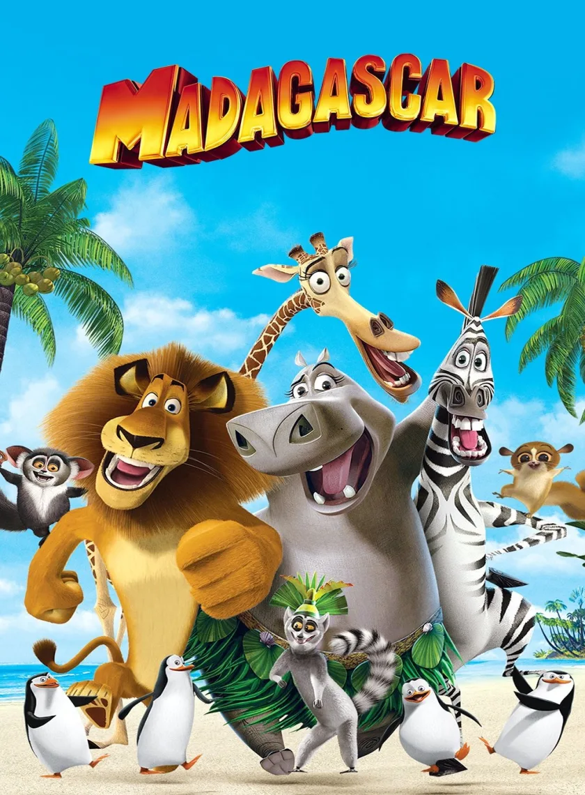 Madagascar (2005) (Hindi + English) Dual Audio Animated Movie BluRay HD ESub poster