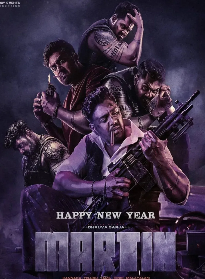 Martin (2024) (Hindi + Kannada) Dual Audio South UnCut Movie HD ESub poster