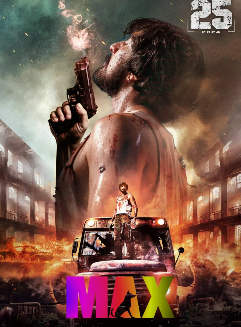 Max (2024) (Hindi HQ + Kannada) Dual Audio UnCut South Movie HD ESub poster