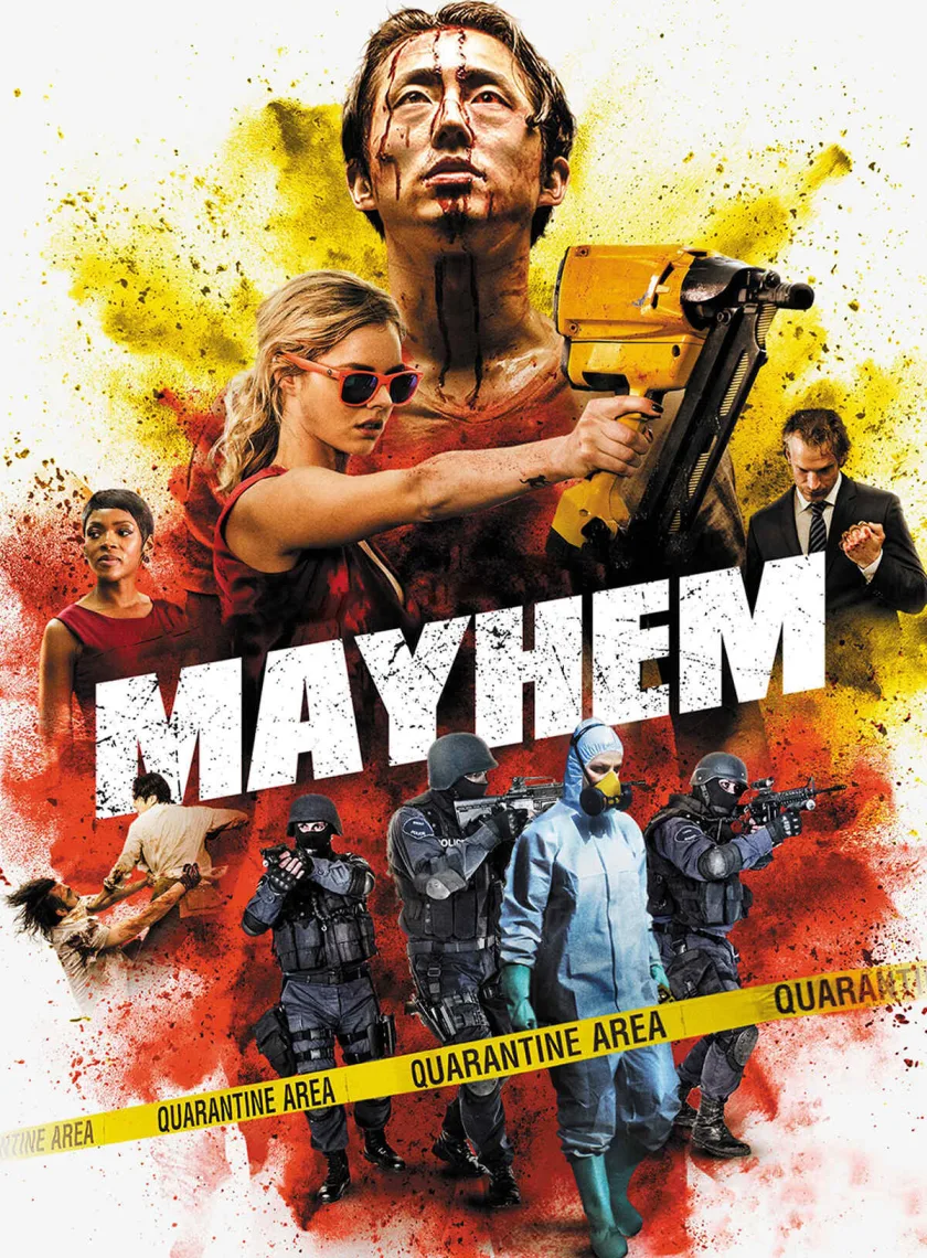 Mayhem (2017) (Hindi + English) Dual Audio Hollywood Movie BluRay HD ESub poster