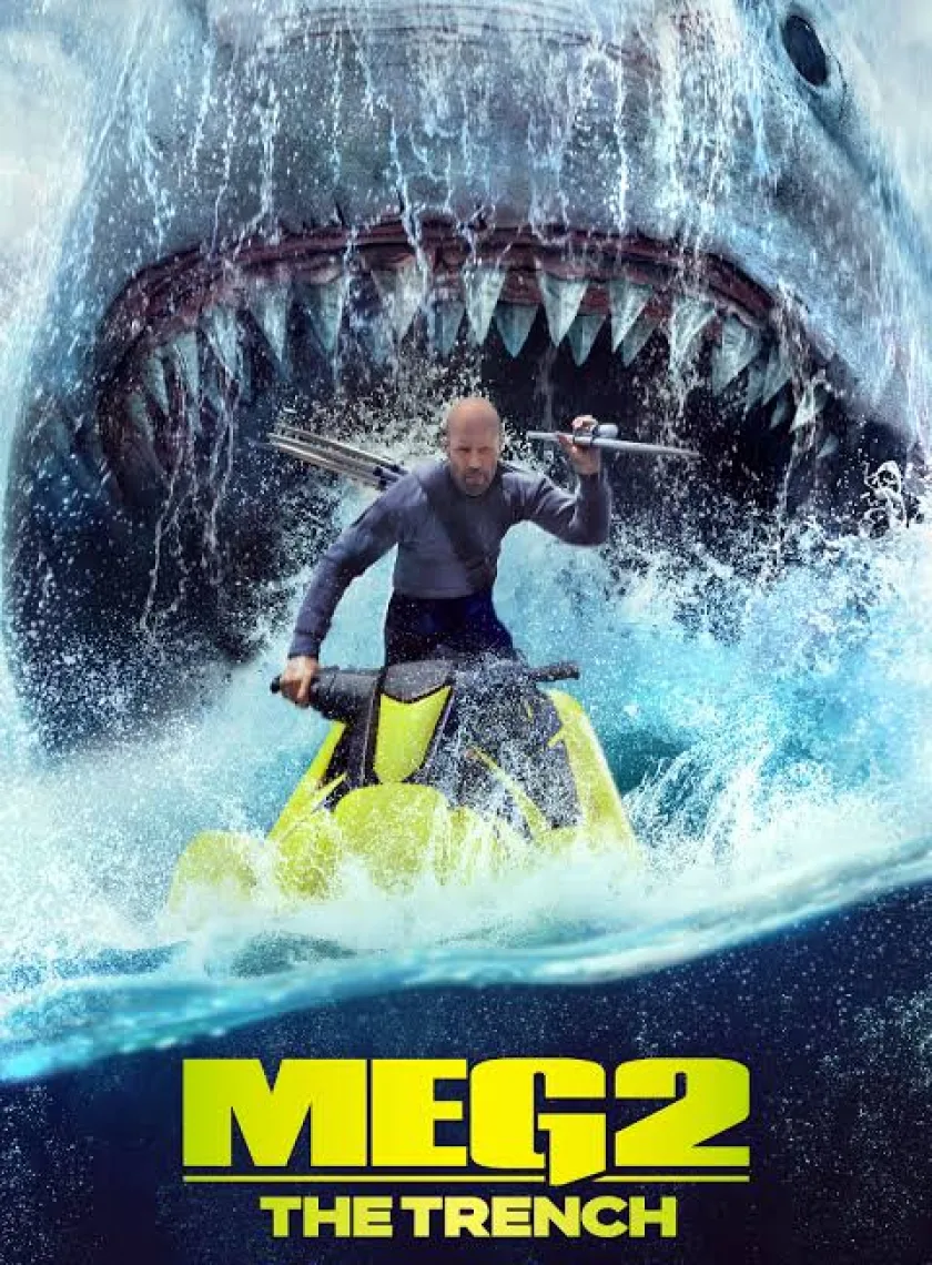Meg 2 The Trench (2023) {Hindi + English} Dual Audio Full Movie HD ESub poster