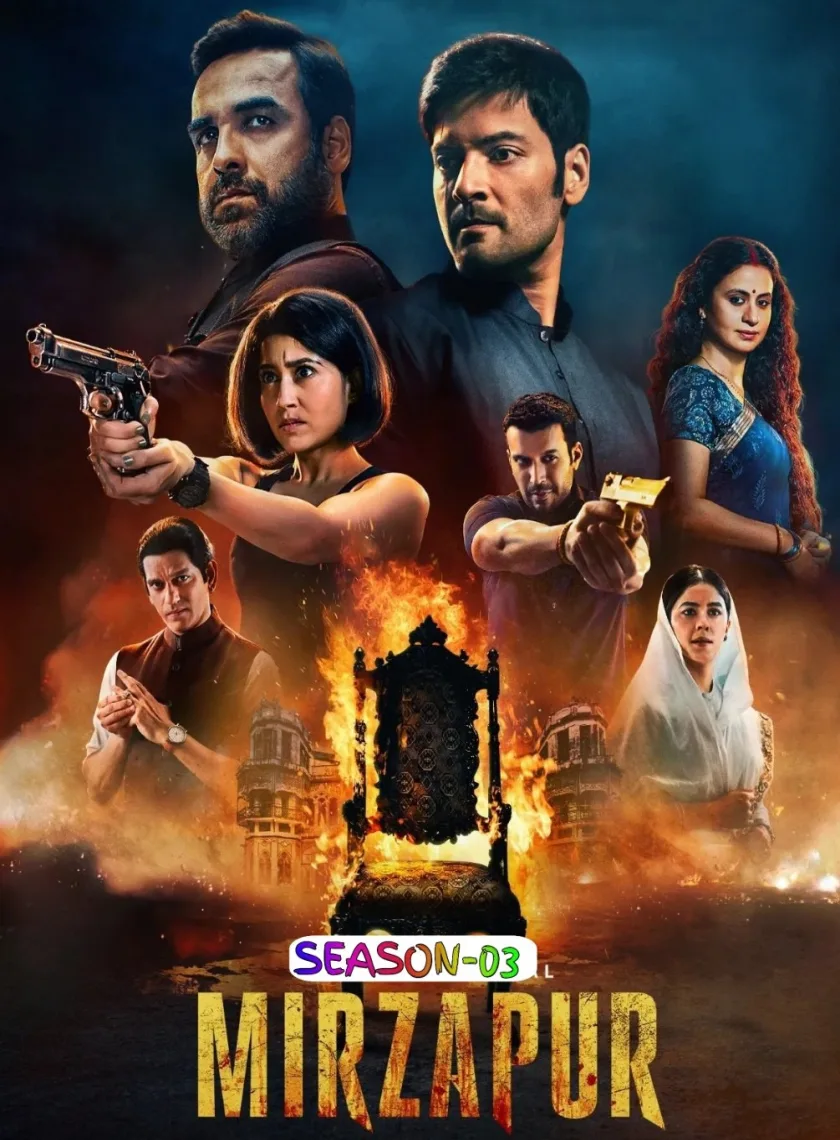 Mirzapur S03 (2024) Hindi Completed Web Series HEVC ESub poster