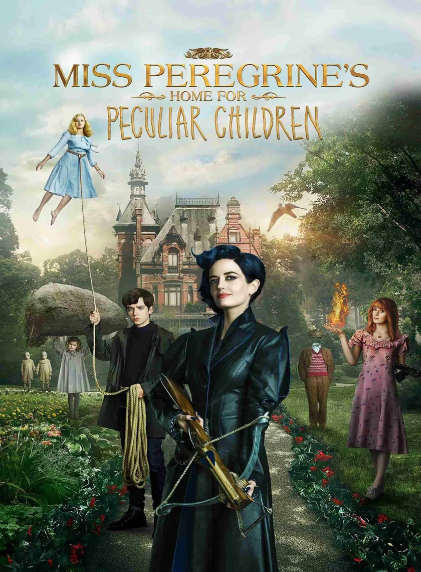 Miss Peregrines Home for Peculiar Children (2016) (Hindi + English) Dual Audio Hollywood Movie BluRay HD ESub poster