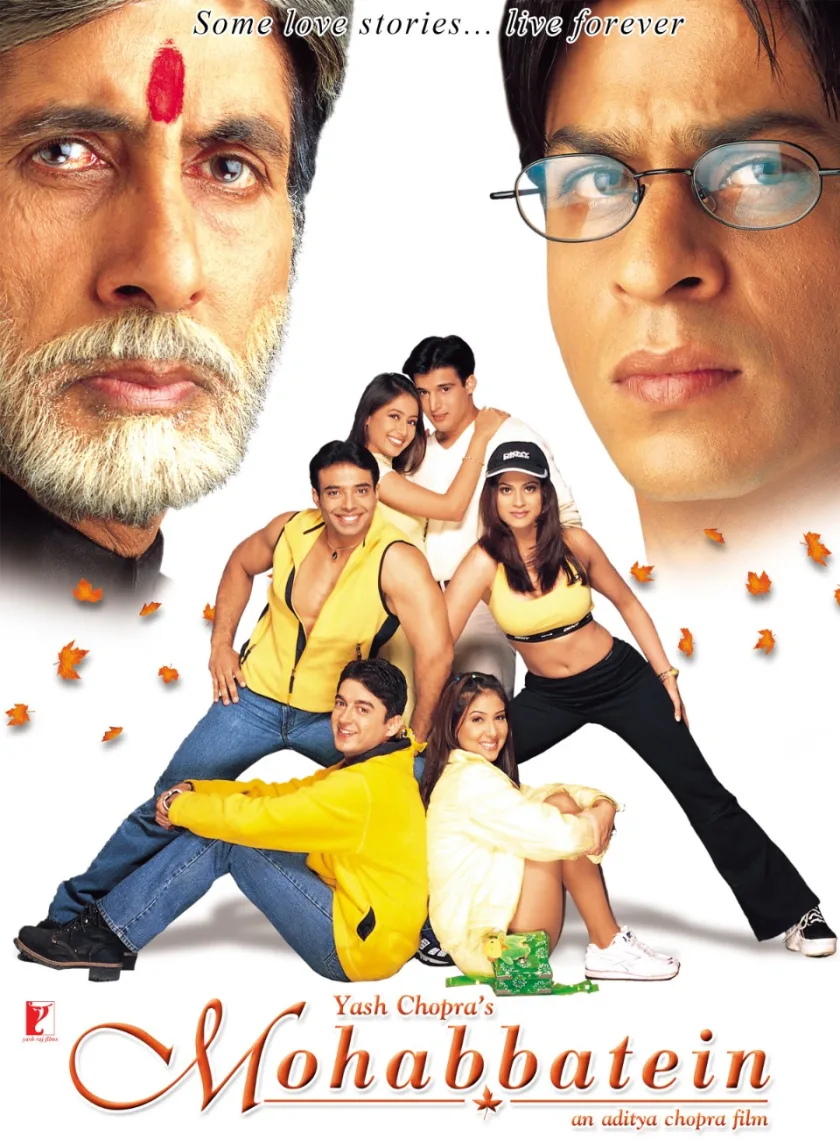 Mohabbatein (2000) Bollywood Hindi Movie HD BluRay ESub poster