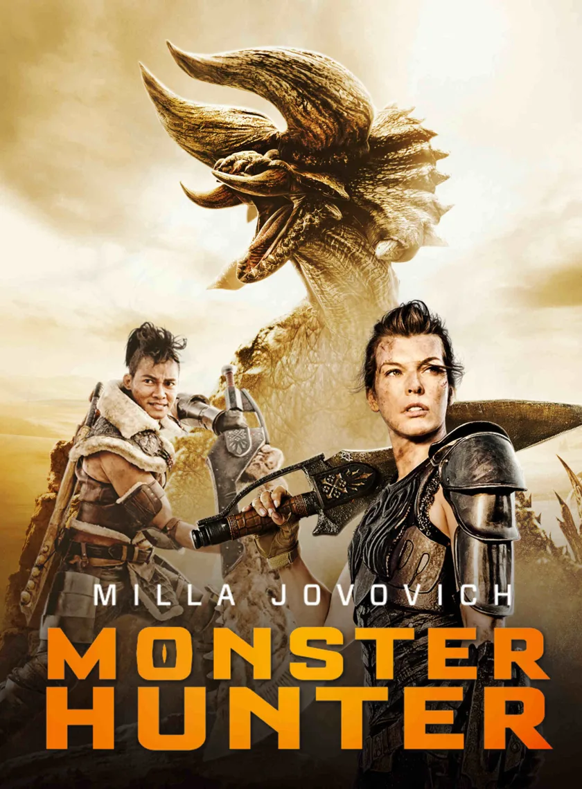 Monster Hunter (2020) (Hindi + English) Dual Audio Hollywood Movie BluRay HD ESub poster