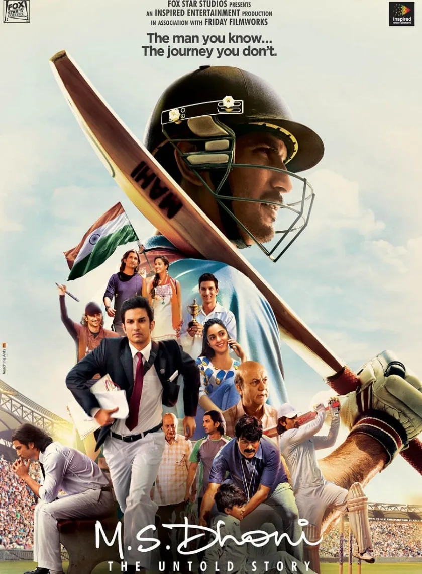 M.S. Dhoni The Untold Story (2016) Bollywood Hindi Full Movie BluRay HD ESub poster