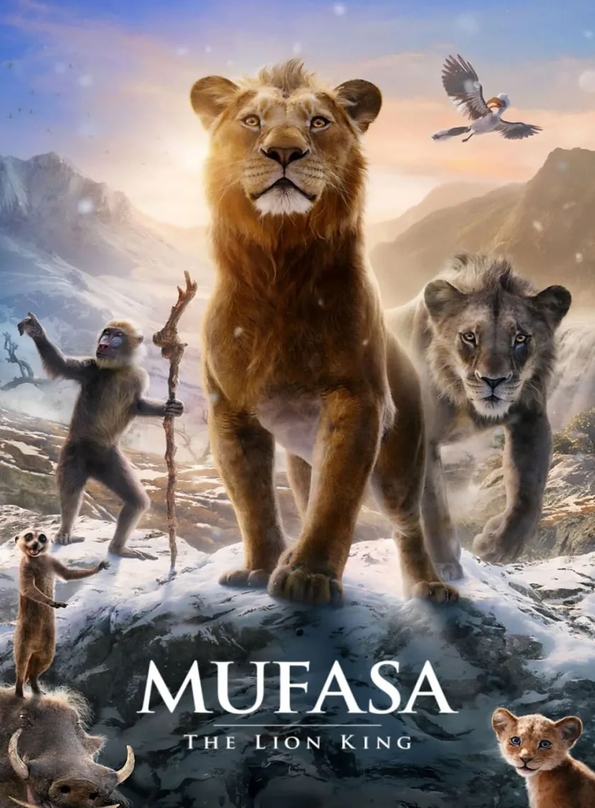 Mufasa - The Lion King (2024) (Hindi + English) Dual Audio Hollywood Movie HD ESub poster
