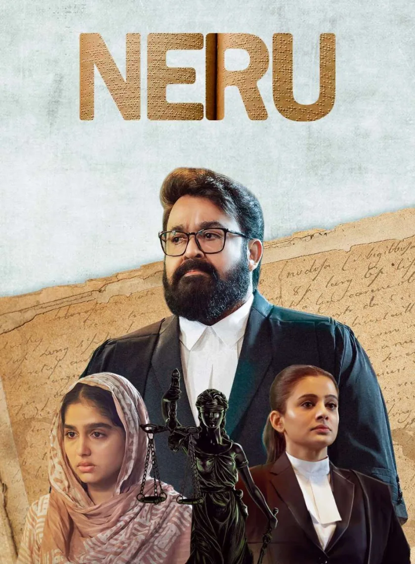 Neru (2023) {Hindi + Malayalam} Dual Audio South UnCut Movie HD ESub poster