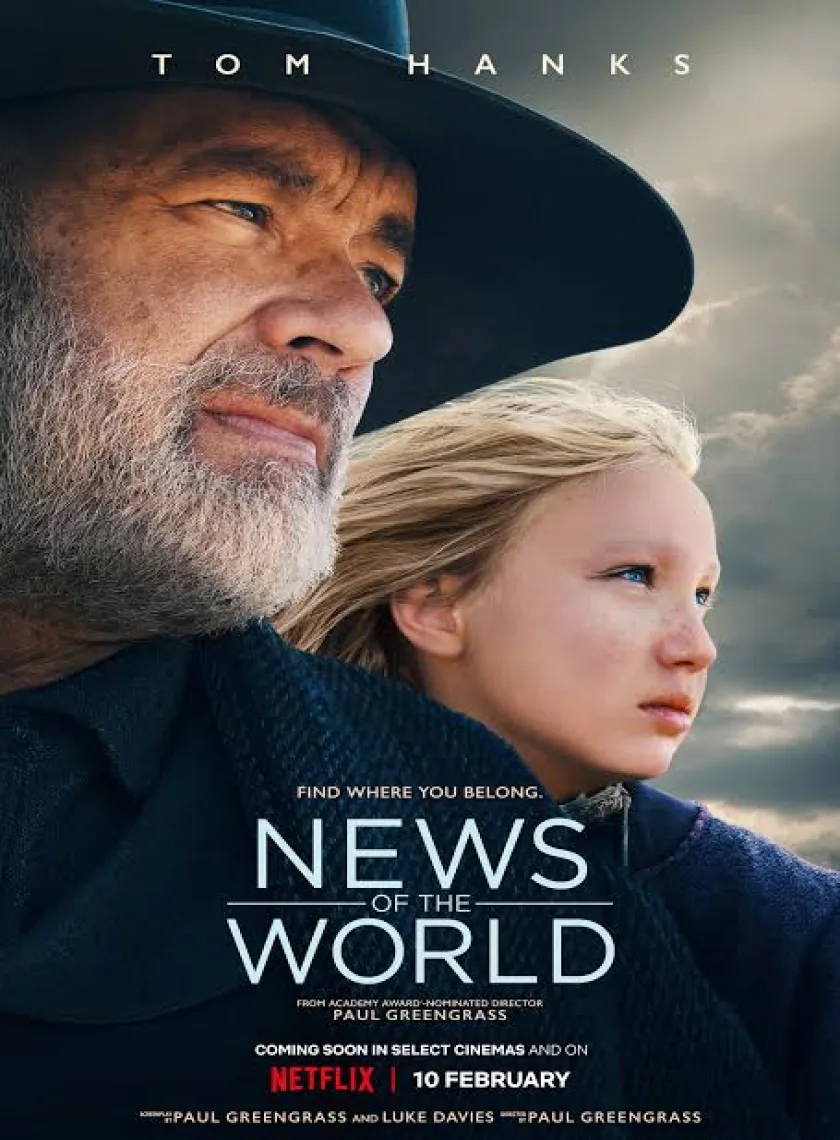 News of the World (2021) New Hollywood Hindi Full Movie HD poster