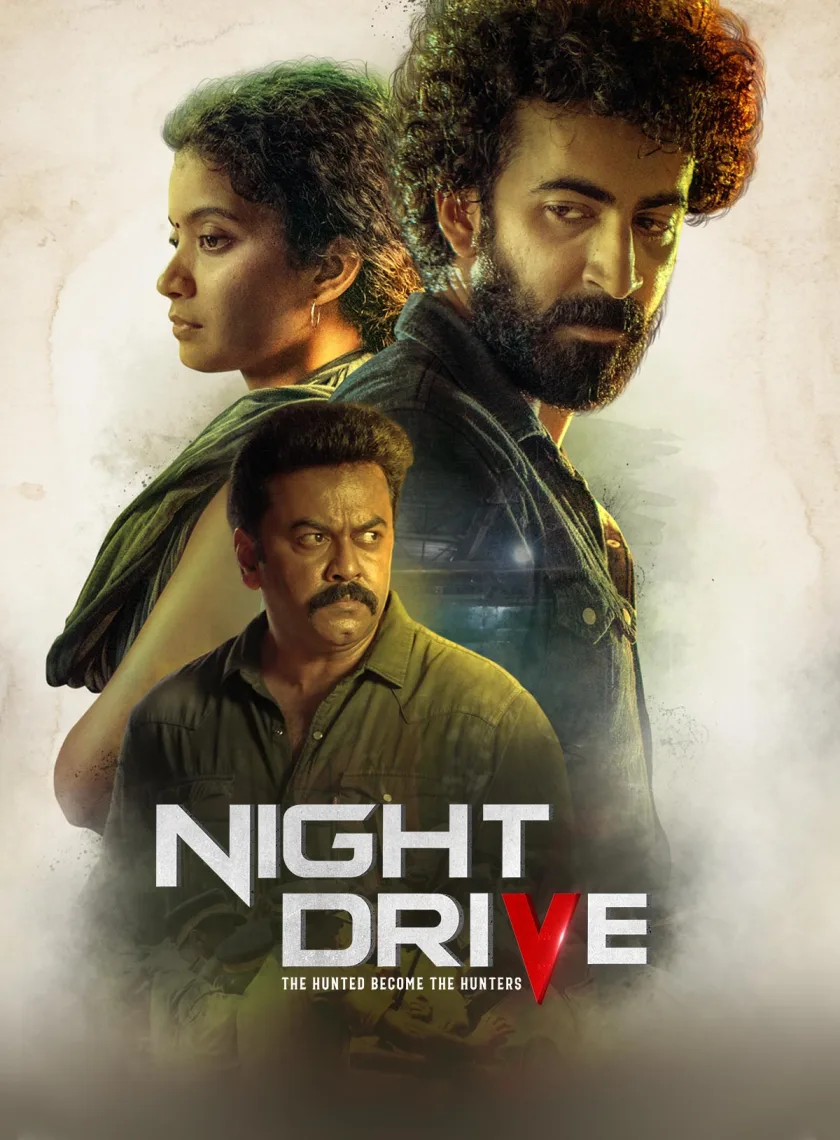 Night Drive (2022) (Hindi + Malayalam) Dual Audio UnCut South Movie HD ESub poster