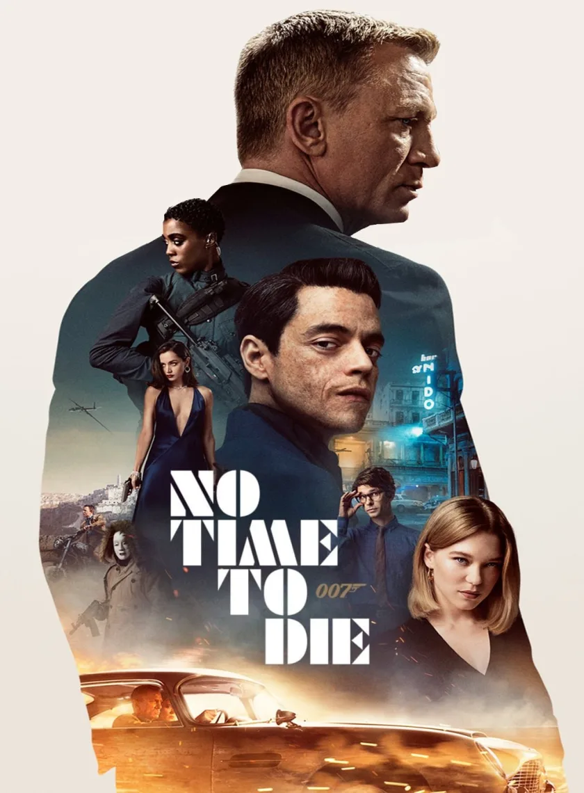 No Time to Die (2021) (Hindi + English) Dual Audio Hollywood Movie BluRay HD ESub poster