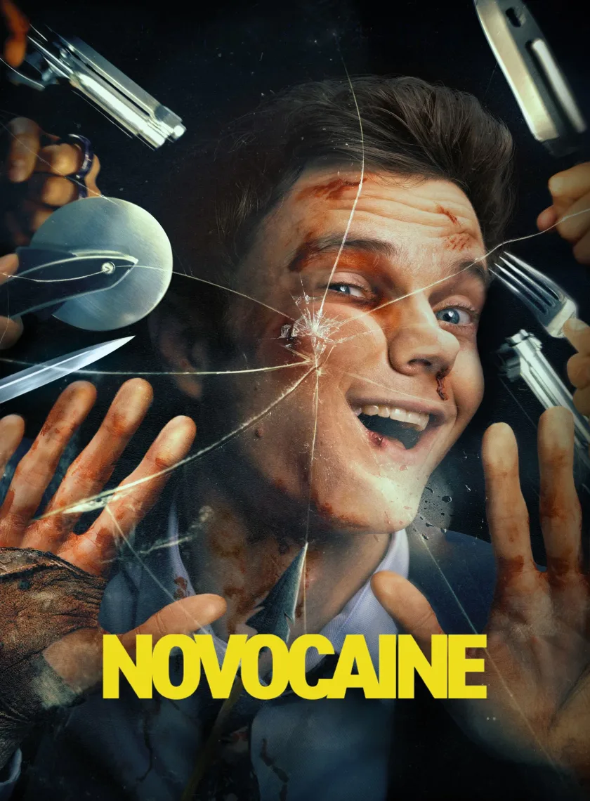 Novocaine (2025) (Hindi + English) Dual Audio Hollywood Movie BluRay HD ESub poster