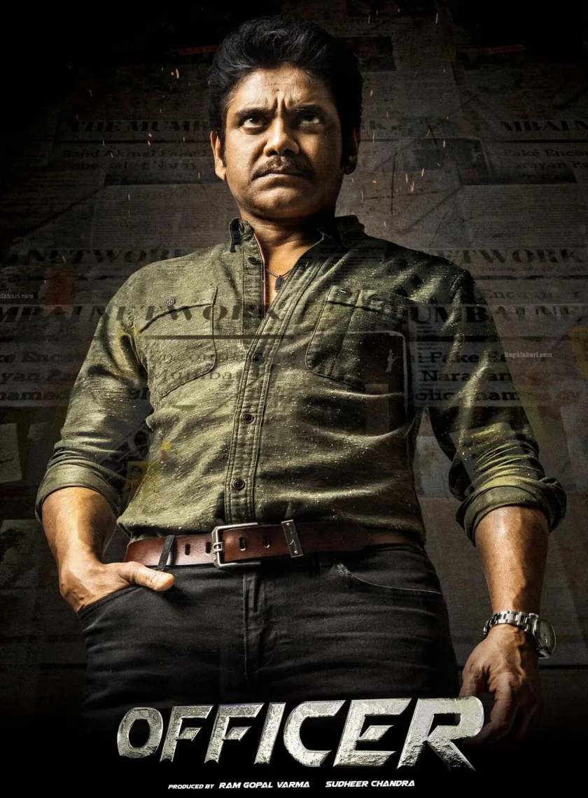 Officer (2018) (Hindi + Telugu) Dual Audio UnCut South Movie HD ESub poster