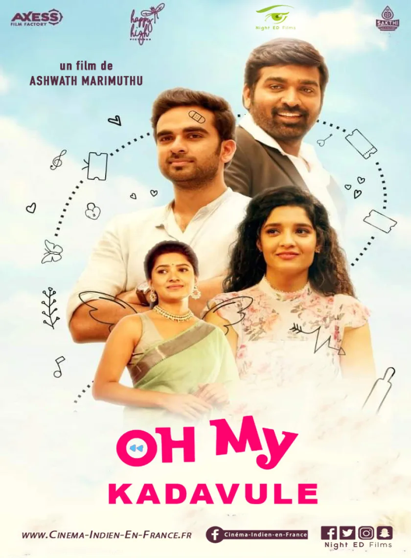 Oh My Kadavule (2020) {Hindi - Tamil} Dual Audio UnCut Movie HD ESub poster