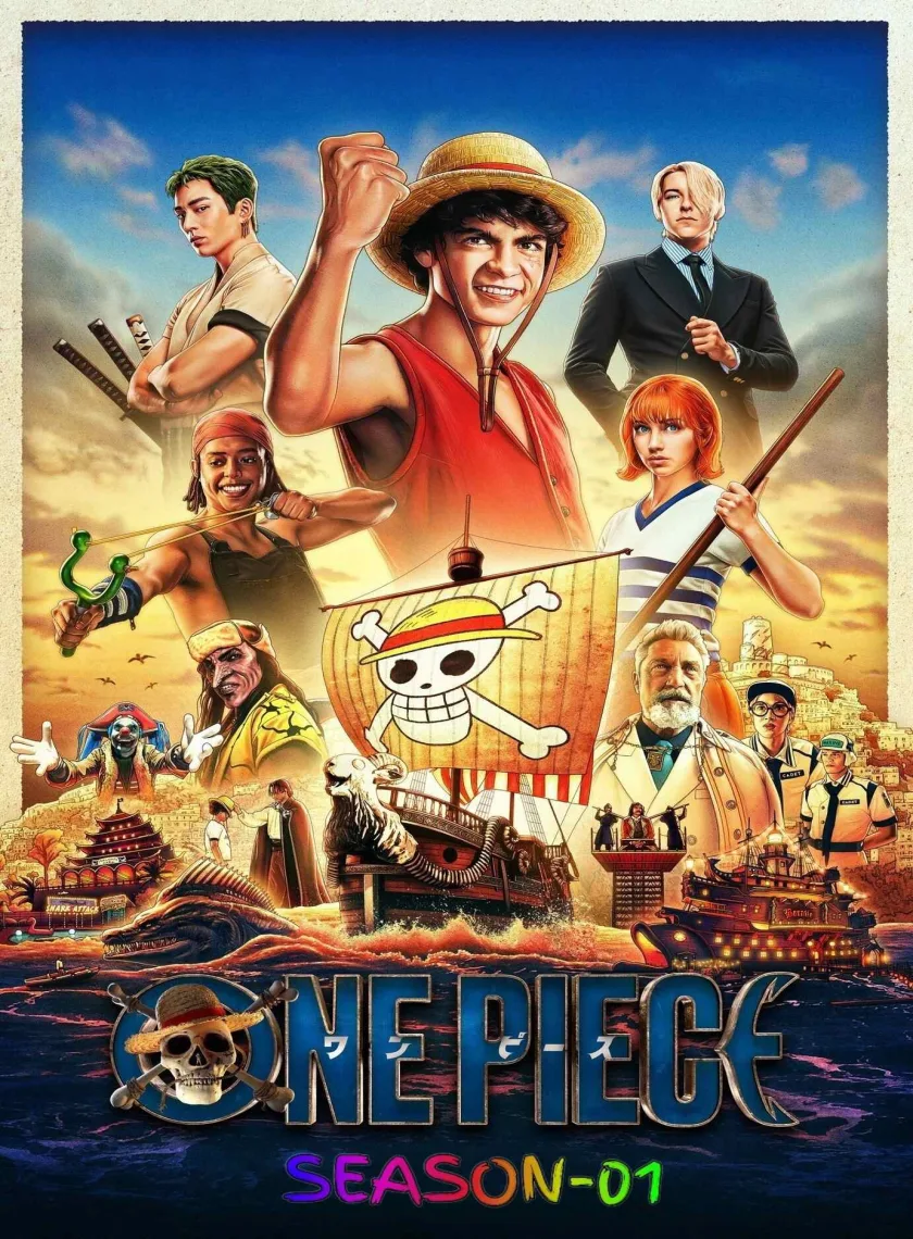 One Piece S01 (2023) (Hindi + English) Dual Audio Completed Web Series HEVC ESub poster