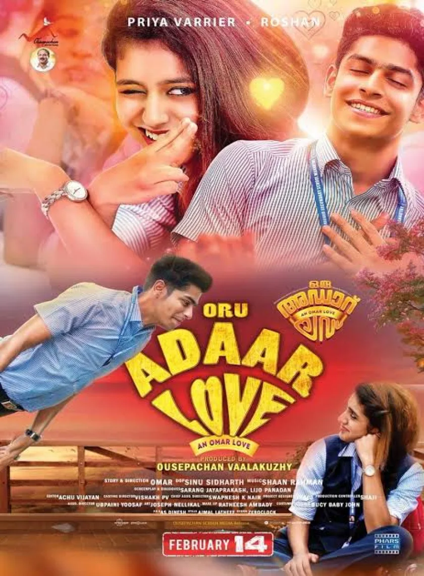 Oru Adaar Love (2021) New South Full Movie Dual Audio [Hindi And Malayalam] HD poster