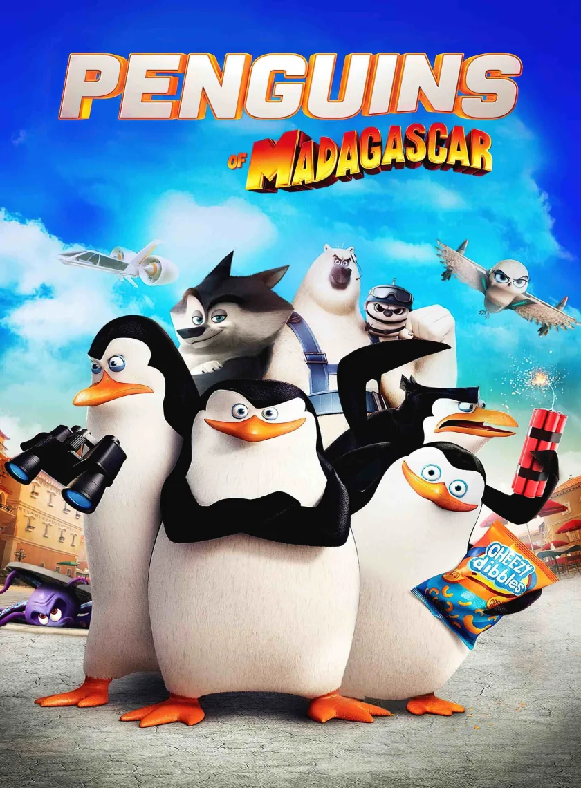 Penguins of Madagascar (2014) (Hindi + English) Dual Audio Animated Movie BluRay HD ESub poster