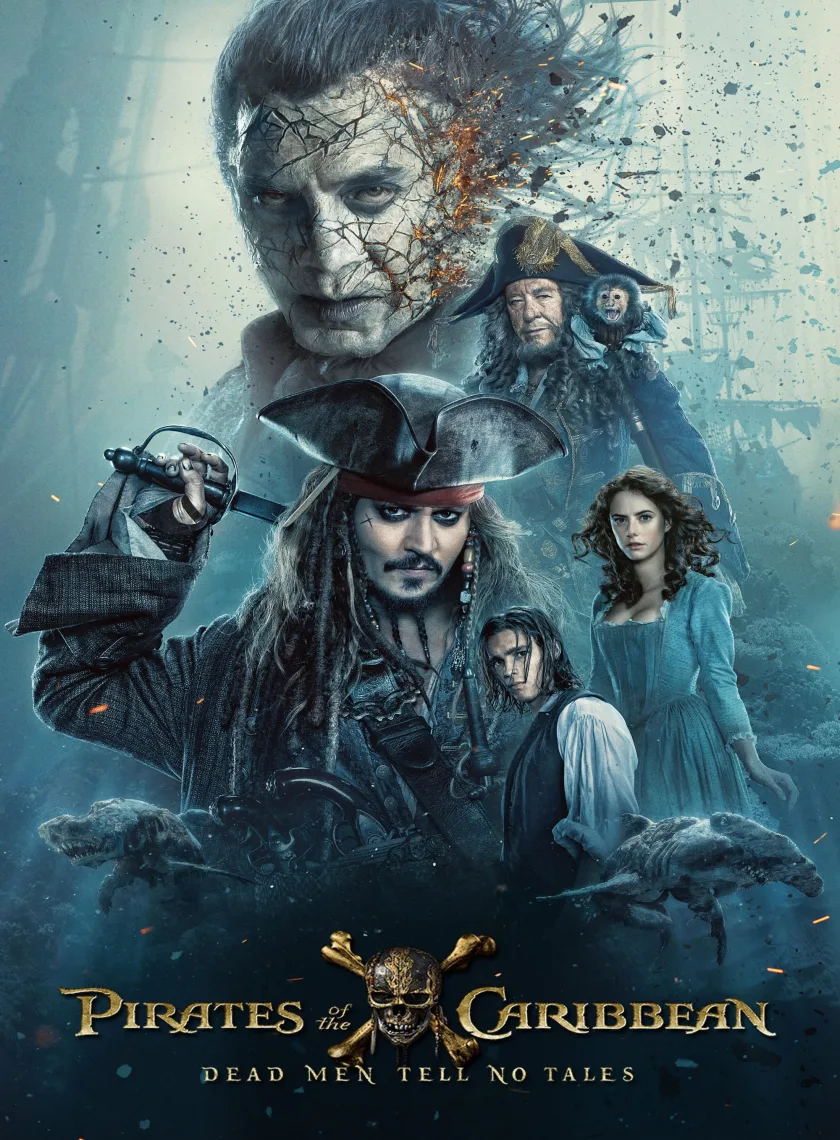 Pirates of the Caribbean - Dead Men Tell No Tales (2017) (Hindi + English) Dual Audio Movie BluRay HD ESub poster