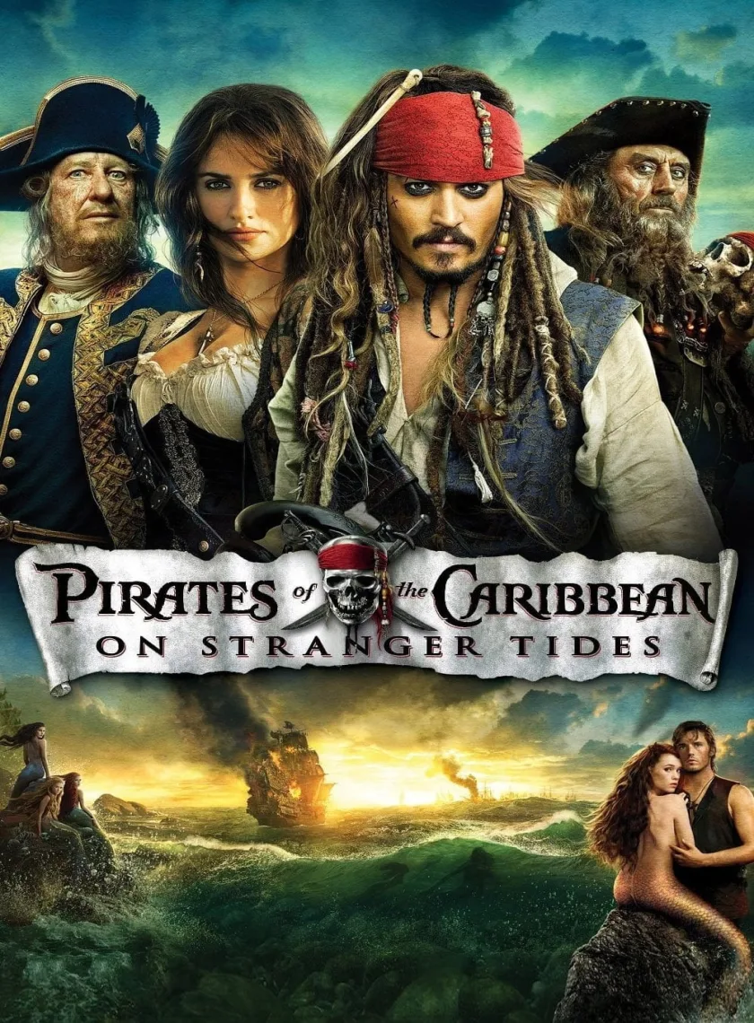 Pirates of the Caribbean - On Stranger Tides (2011) (Hindi + English) Dual Audio Movie BluRay HD ESub poster