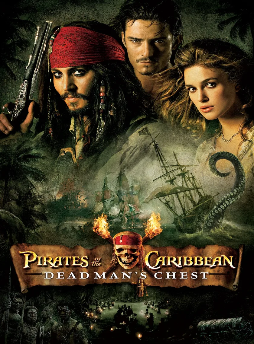 Pirates Pirates of the Caribbean - Dead Man s Chest (2006) (Hindi + English) Dual Audio Movie BluRay HD ESub poster