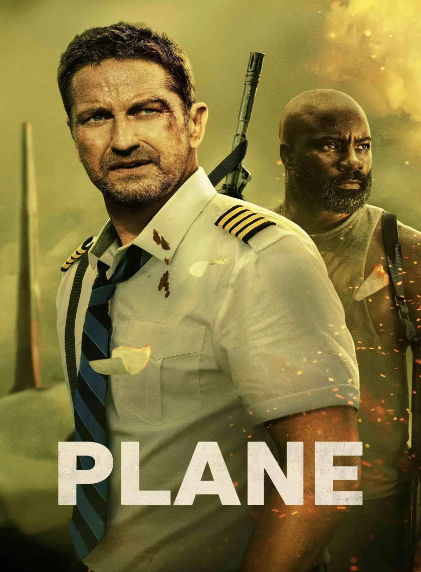 Plane (2023) (Hindi + English) Dual Audio Hollywood Movie BluRay HD ESub poster