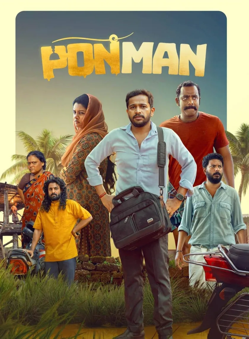 Ponman (2025) (Hindi + Malayalam) Dual Audio UnCut South Movie HD ESub poster