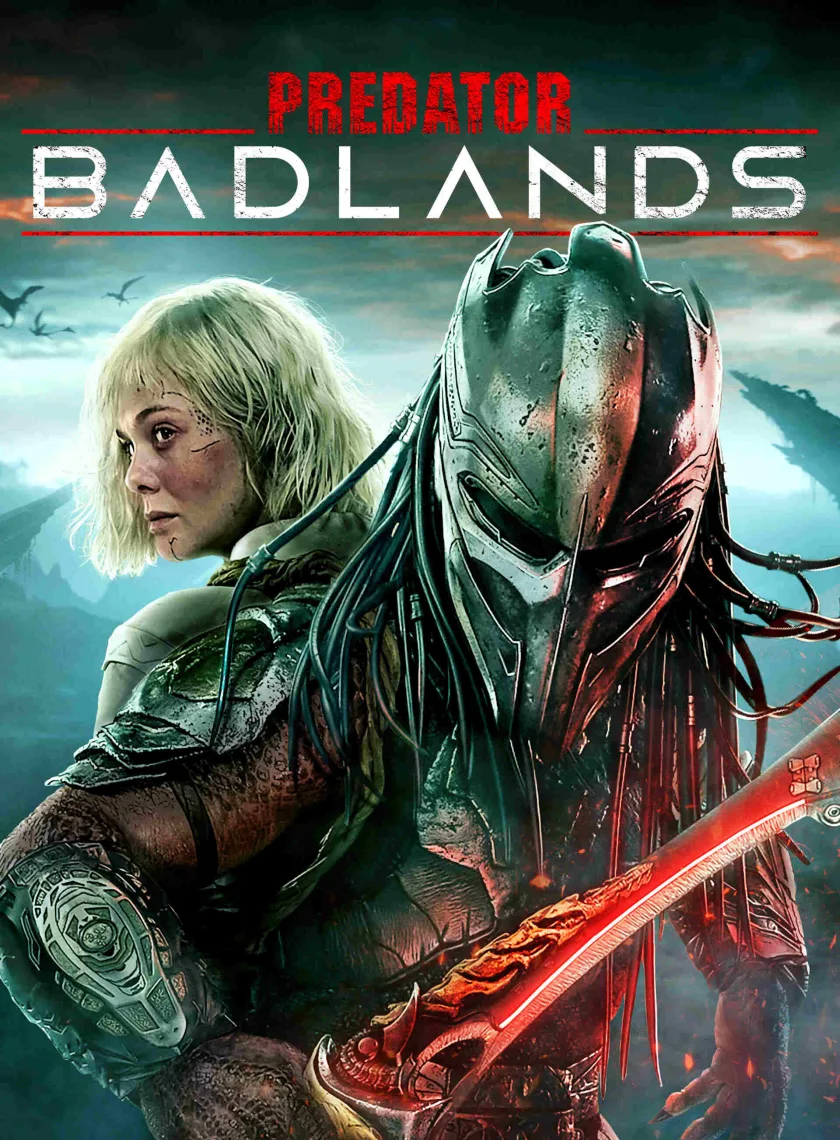 Predator Badlands (2025) (Hindi + English) Dual Audio Hollywood Movie BluRay HD ESub poster