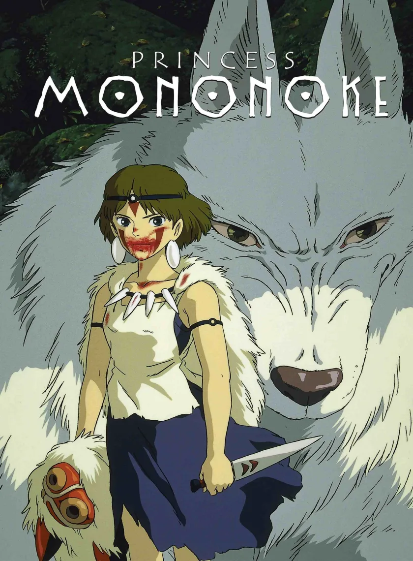 Princess Mononoke (1997) (Hindi + English) Dual Audio Japanese Animated Movie HD ESub poster