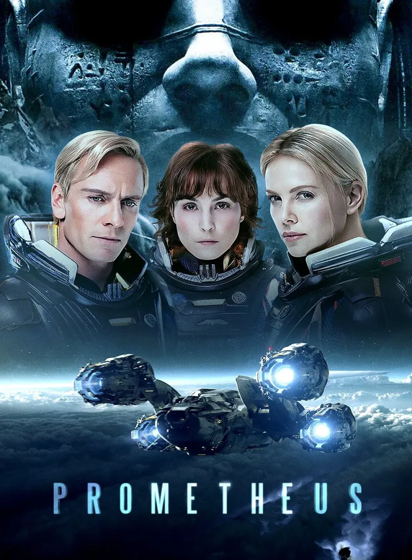Prometheus (2012) (Hindi + English) Dual Audio Hollywood Movie BluRay HD ESub poster