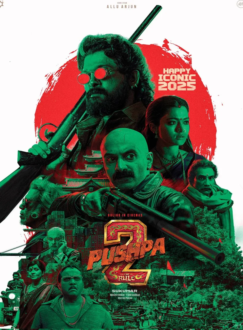 Pushpa 2 - The Rule (2024) (Hindi + Telugu) Dual Audio UnCut South Movie HD ESub poster