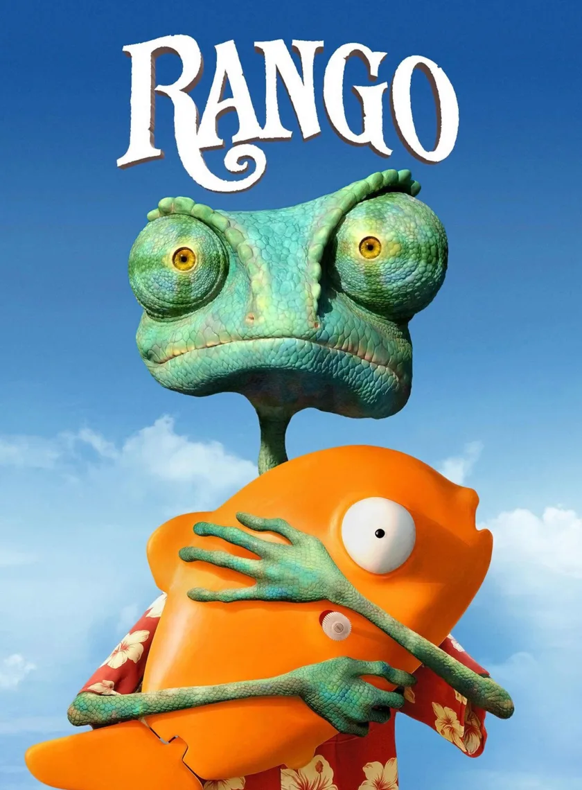 Rango (2011) (Hindi + English) Dual Audio Animation Movie BluRay HD ESub poster
