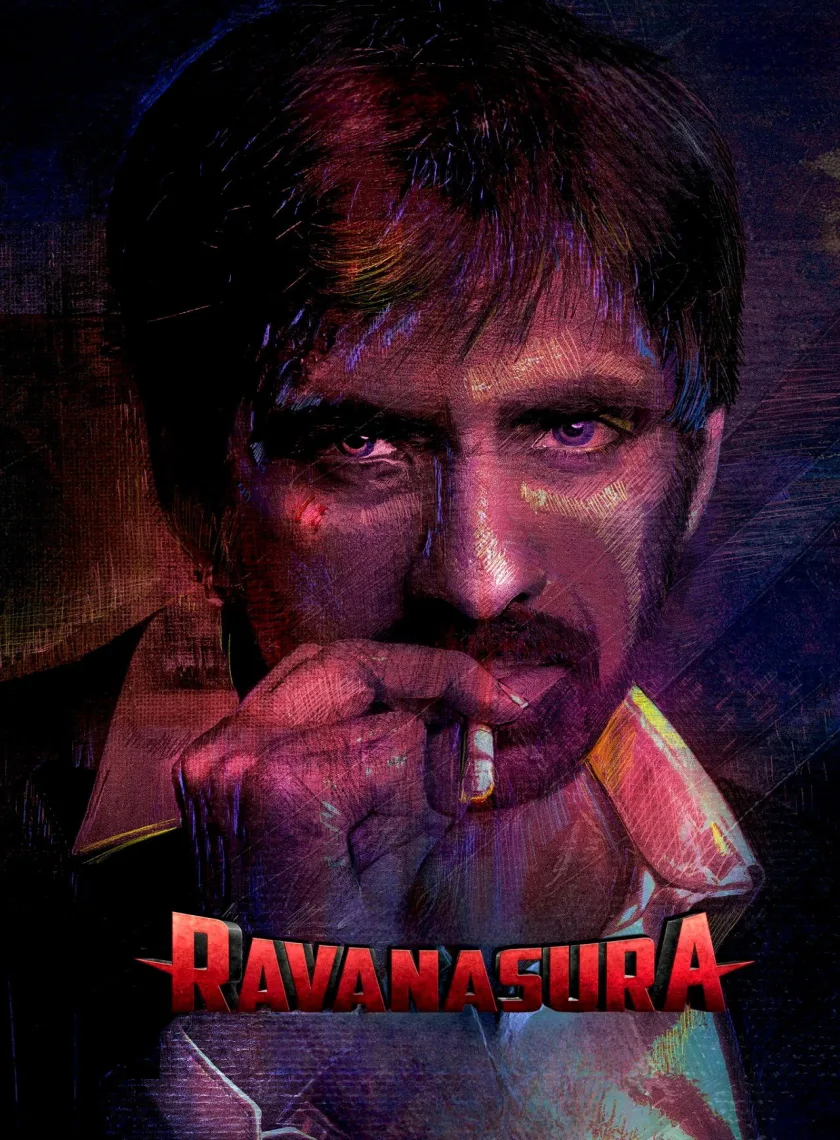 Ravanasura (2023) (Hindi + Telugu) Dual Audio UnCut South Movie HD ESub poster