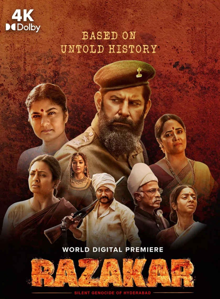 Razakar (2024) (Hindi + Telugu) Dual Audio UnCut South Movie HD ESub poster