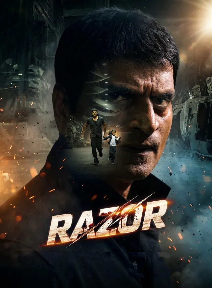 Razor (2026) (Hindi + Telugu) Dual Audio UnCut South Movie HD ESub poster
