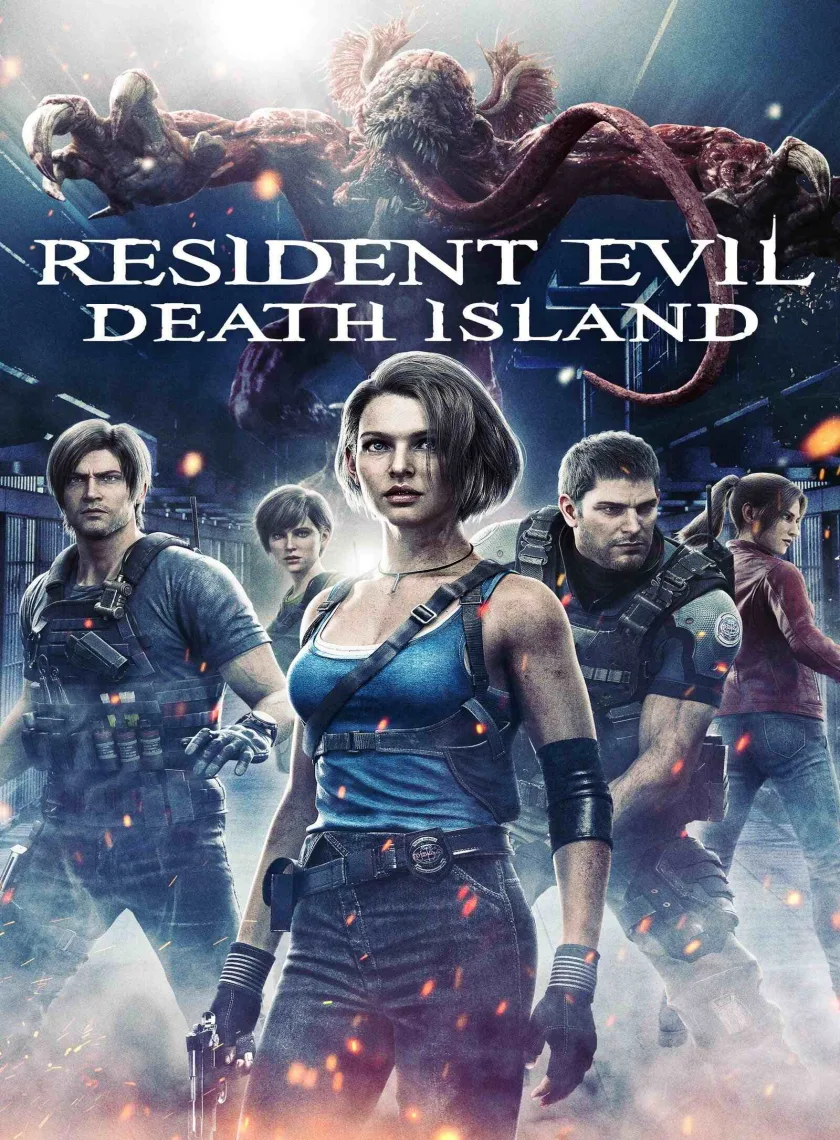 Resident Evil - Death Island (2023) (Hindi + English) Dual Audio Hollywood Animated Movie BluRay HD ESub poster